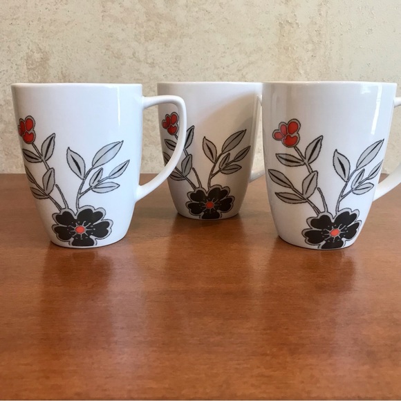 THREE Corelle Mandarin Flower Mugs - Picture 3 of 8